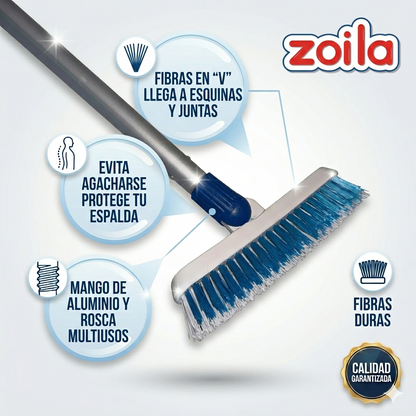 Cepillo limpia juntas con mango de aluminio