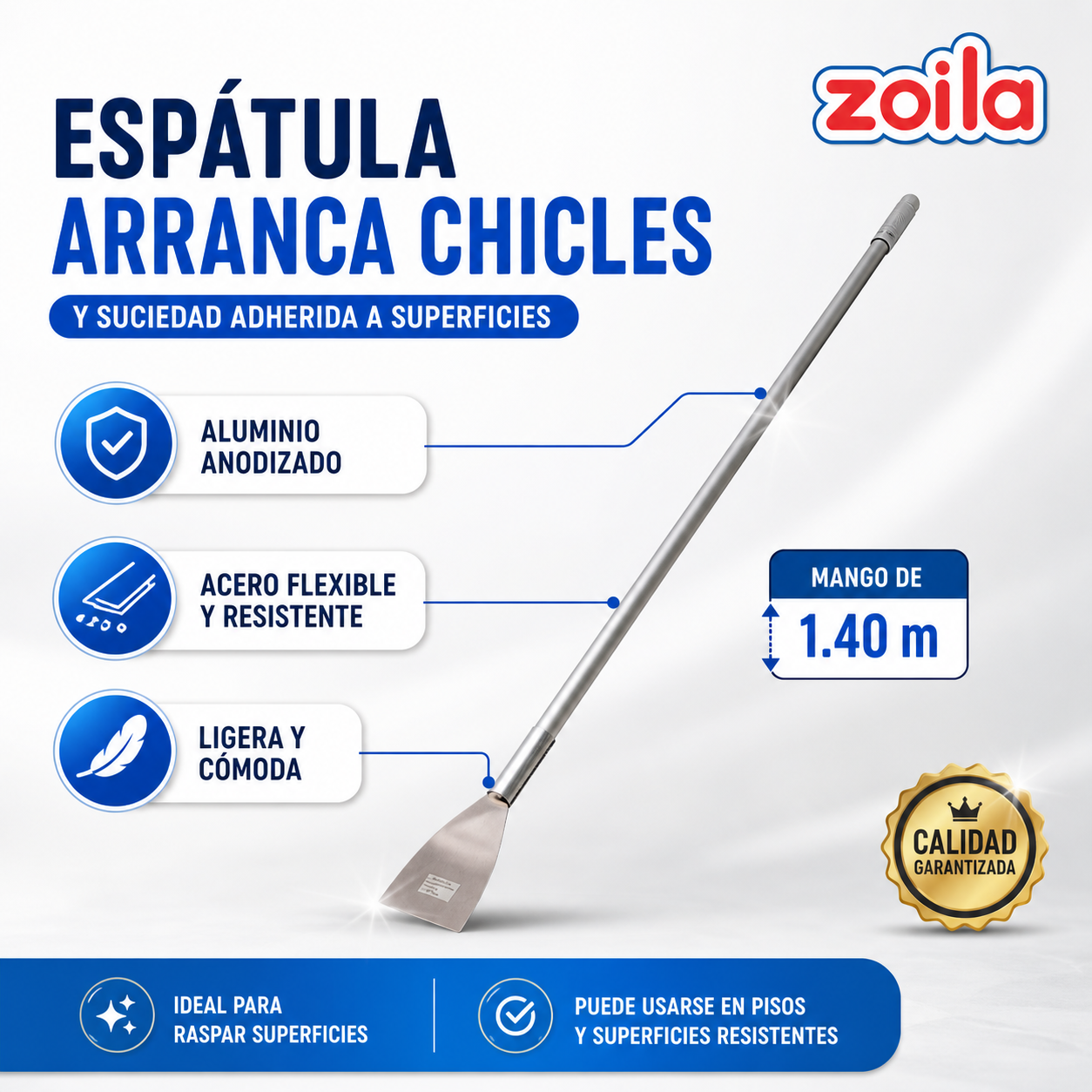 Espátula arranca chicles